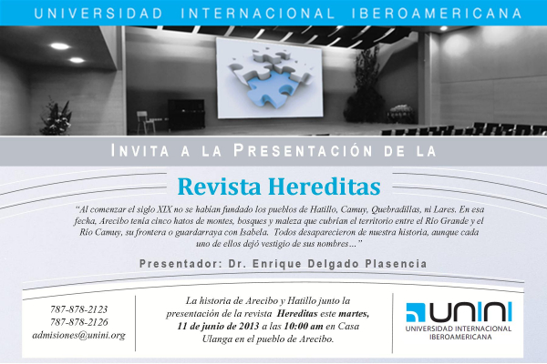 Presentación de la Revista Hereditas