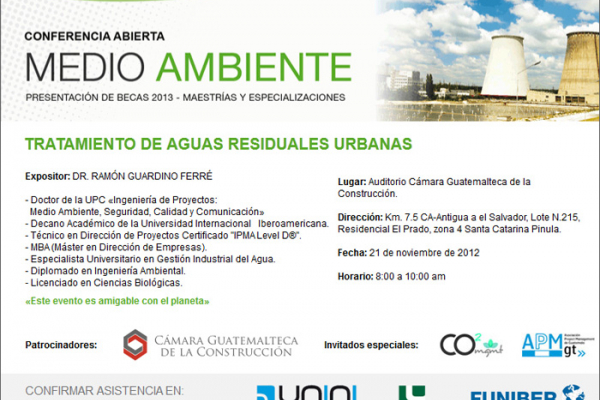 Conferencia: Tratamiento de Aguas Residuales Urbanas - Guatemala