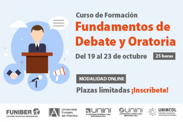 Próximo curso de Formación sobre Fundamentos de Debate y Oratoria