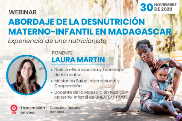 UNINI participa en el webinar Abordaje de la desnutrición materno-infantil en Madagascar