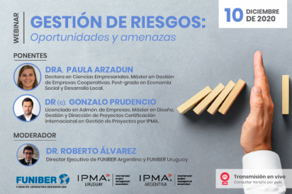 Webinar sobre la Gestión de Riesgos en el que participa UNINI