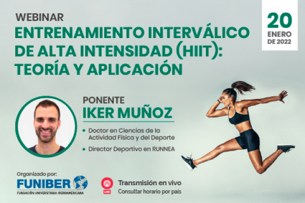 UNIB organiza un webinar sobre entrenamiento deportivo 