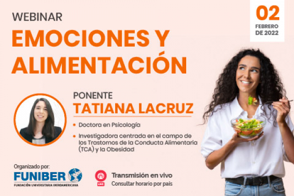 UNIB organiza un webinar sobre emociones y alimentación