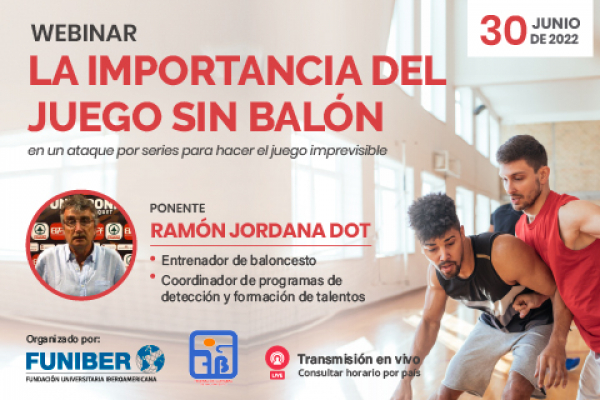 UNIB organiza un webinar sobre estrategias en el juego sin balón 