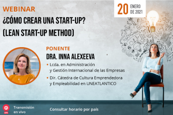 Próximo webinar sobre a criação de Start-Up com a participação da UNINI 