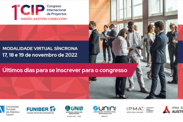 UNIB organiza Congresso Internacional de Projetos (CIP), que ocorrerá entre 17 e 19 de novembro 