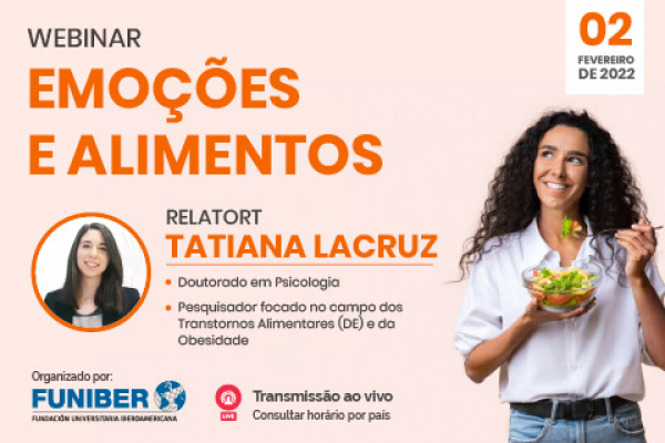 UNIB organiza do webinar sobre emoções e alimentação