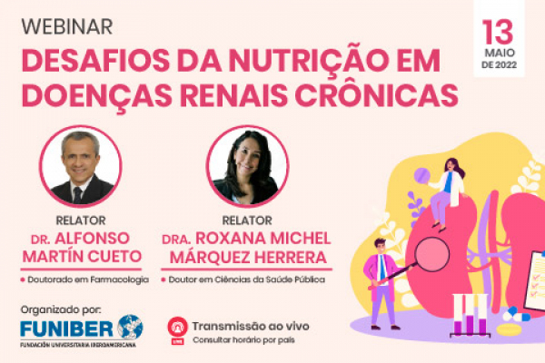 UNIB organiza do webinar sobre tratamento nutricional em pacientes com doença renal crônica 