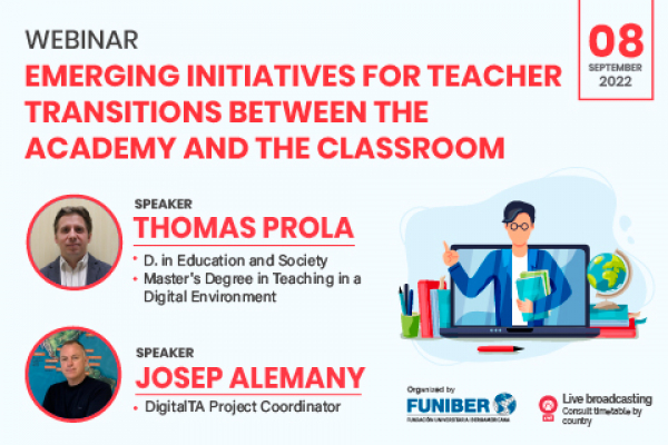 UNIB organizes the webinar "Emerging Initiatives for Teaching Transitions between Academies and Classrooms"