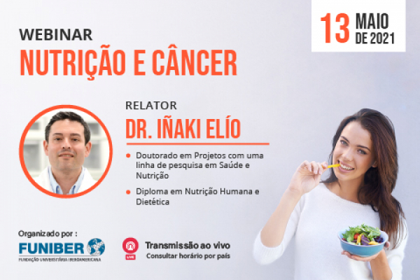 UNINI Porto Rico organiza do webinar "Nutrição e câncer" 