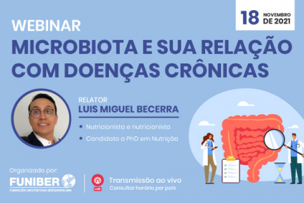 UNINI Porto Rico organiza do webinar sobre microbiota e doenças crônicas 