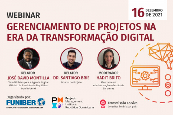 Webinar da área de projetos organizado por UNIB