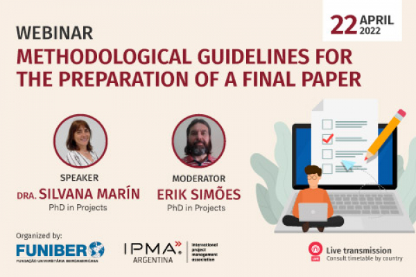 UNIB will organize in the webinar “Methodological guidelines for the elaboration of the final thesis”