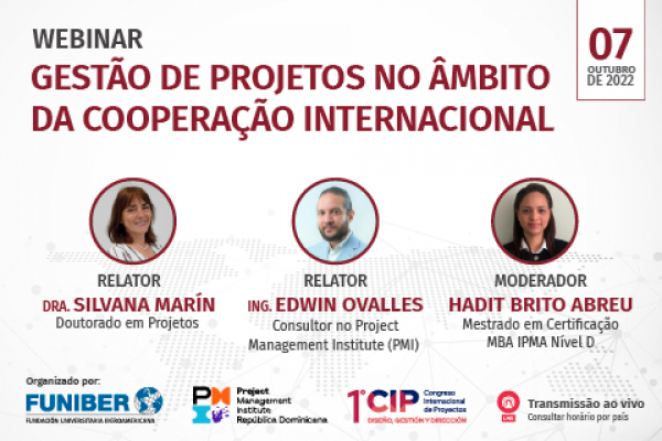 UNIB participa do webinar sobre direção de projetos de cooperação internacional 