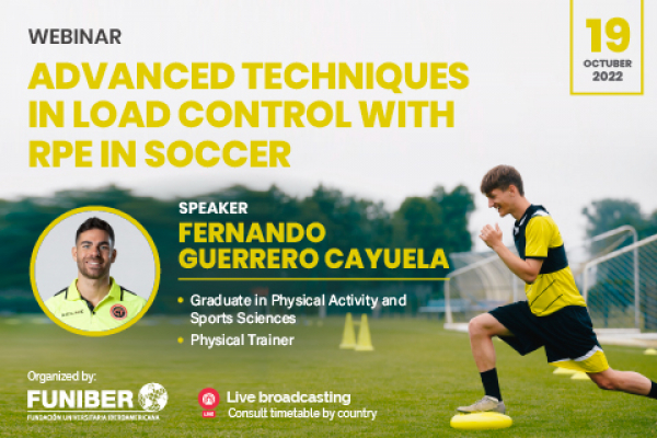 UNIB organizes the webinar "Advanced techniques in load control with RPE in soccer"