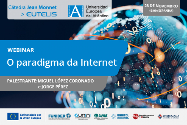 UNIB participa no webinar "O paradigma da Internet»