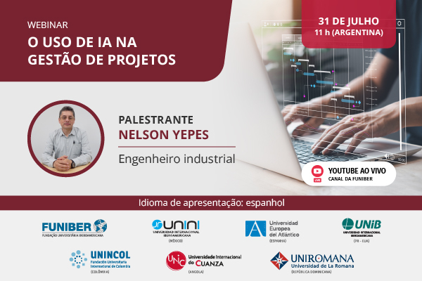 UNIB organiza o webinar «O uso de IA na gestão de projetos»