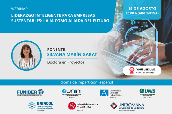 UNIB organiza el webinar «Liderazgo inteligente para empresas sustentables: la IA como aliada del futuro»