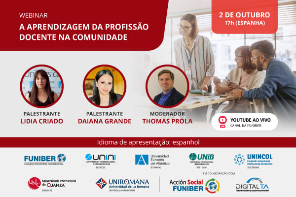 UNIB organiza a mesa redonda on-line «A aprendizagem da profissão docente na comunidade»