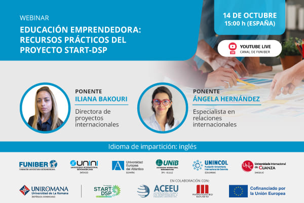 UNIB organiza un webinar sobre educación emprendedora en el marco de los Erasmus Days