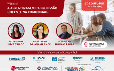 UNIB organiza a mesa redonda on-line «A aprendizagem da profissão docente na comunidade»