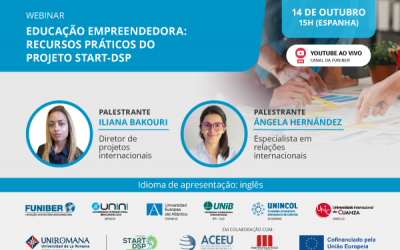UNIB organiza um webinar sobre educação empreendedora no âmbito dos Erasmus Days