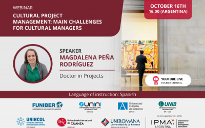 UNIB organizes the webinar «Cultural Project Management: Main Challenges for Cultural Managers»